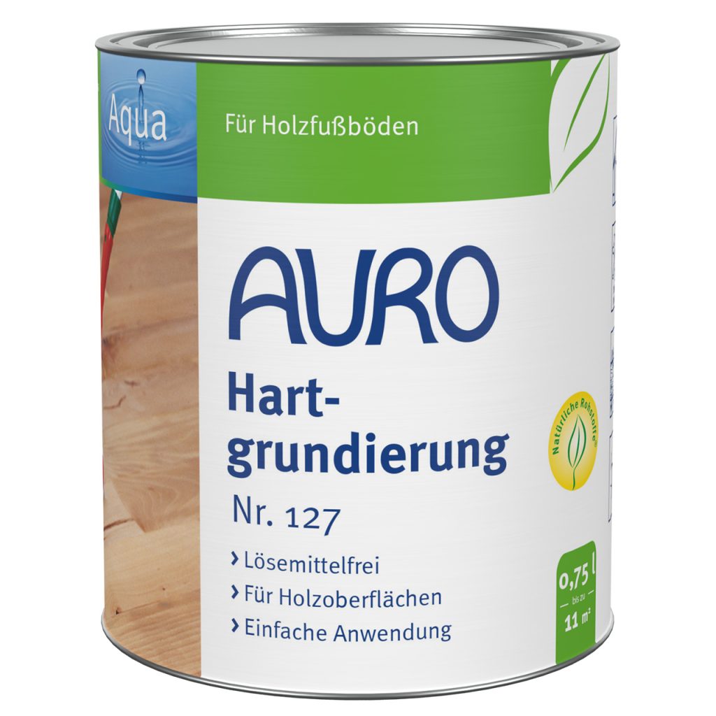 AURO Hartgrundierung Nr. 127, 0,75 Liter Dose, lösemittelfreie Holzgrundierung, Naturfarben