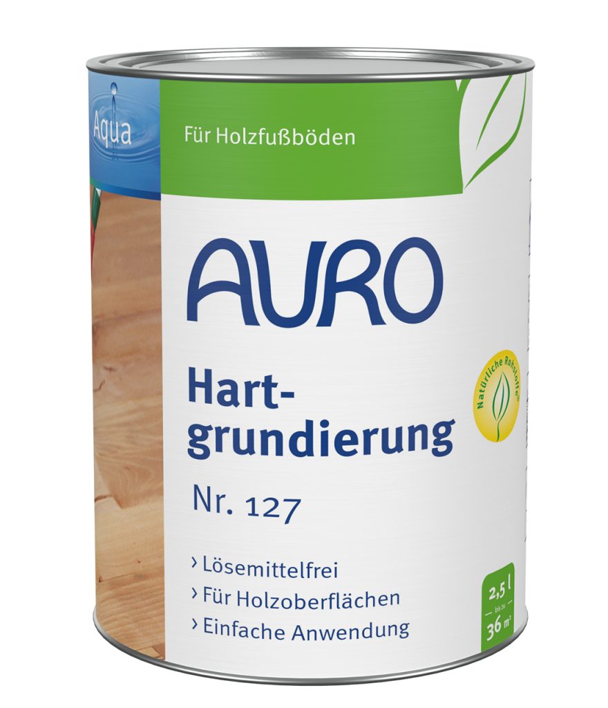 AURO Hartgrundierung Nr. 127, 2,5 Liter Dose, lösemittelfreie Holzgrundierung, Naturfarben