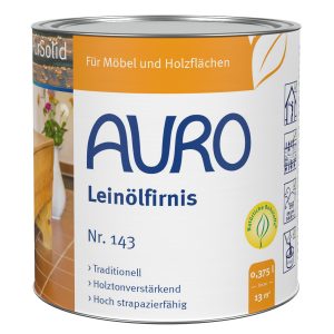 AURO Leinölfirnis Nr. 143, 0,375 Liter Dose, Naturfarben, Holzschutz