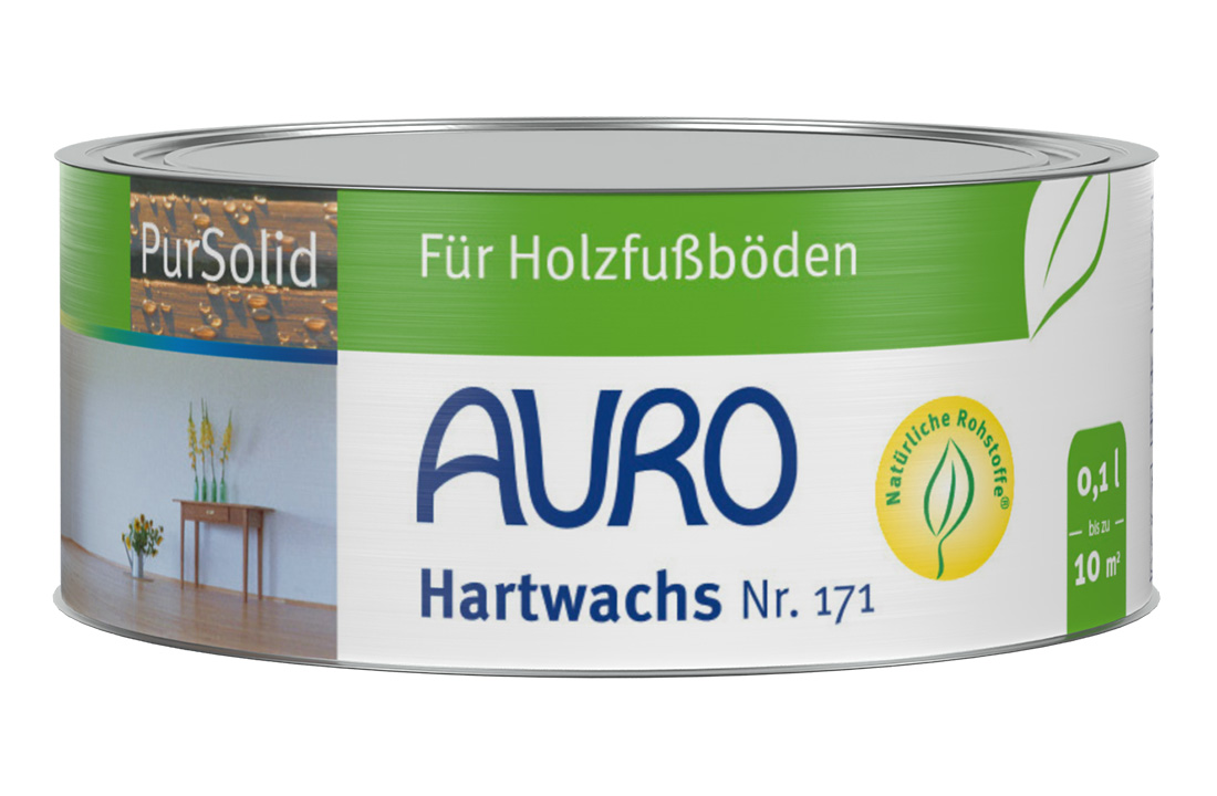 AURO Hartwachs Nr. 171 in 0,1 Liter Dose, PurSolid-Naturwachs für Holzpflege.