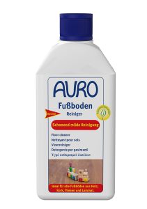 AURO Fußboden-Reiniger Nr. 427 in 0,5 Liter Flasche mit weißem Etikett und Produktinformationen