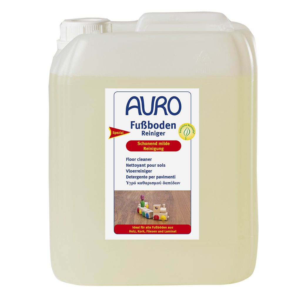 AURO Fußboden-Reiniger Nr. 427 im 5 Liter Kanister mit weißem Etikett für Bodenreinigung