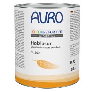 COLOURS FOR LIFE Holzlasur Nr. 560, 0,75 l, seidenmatt, lösemittelfrei, 65 Farbtöne, Innen- & Außenbereich