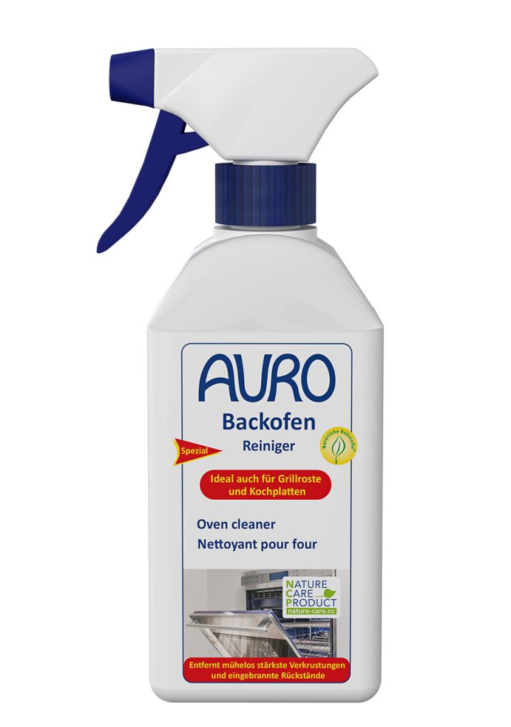 AURO Backofen-Reiniger Nr. 660, 0,5 Liter Sprühflasche, kraftvoller Reiniger für Backöfen, Grillroste & Kochplatten, NCP-zertifiziert.
