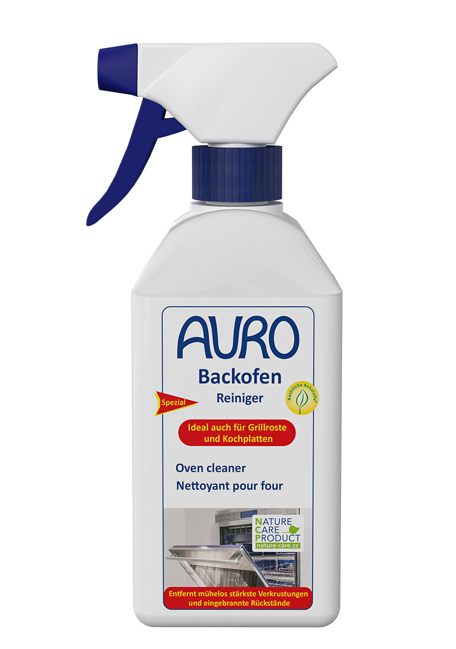 AURO Backofen-Reiniger Nr. 660, 0,5 Liter Sprühflasche, kraftvoller Reiniger für Backöfen, Grillroste & Kochplatten, NCP-zertifiziert.