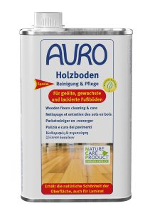 AURO Holzboden Reinigung & Pflege Nr. 661, 0,5 Liter Blechflasche, gründliche Reinigung & schonende Pflege für geölte, gewachste & lackierte Böden.