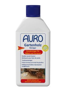 AURO Gartenholz-Reiniger Nr. 801 0,5 Liter Flasche, reinigt Holz-, Stein- & Betonflächen, reduziert Rutschgefahr.